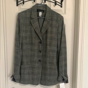 Jones New York Green and Gray Blazer Tailored Suit Jacket